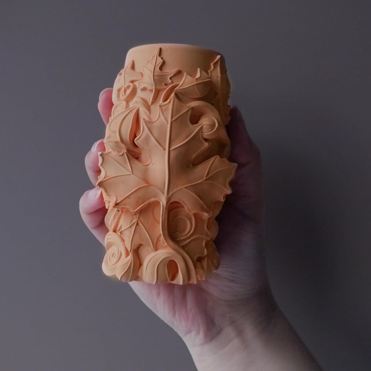 Maple Leaf Embossed Candle Molds(white)2.8 x 2.8 x 0.7 inches